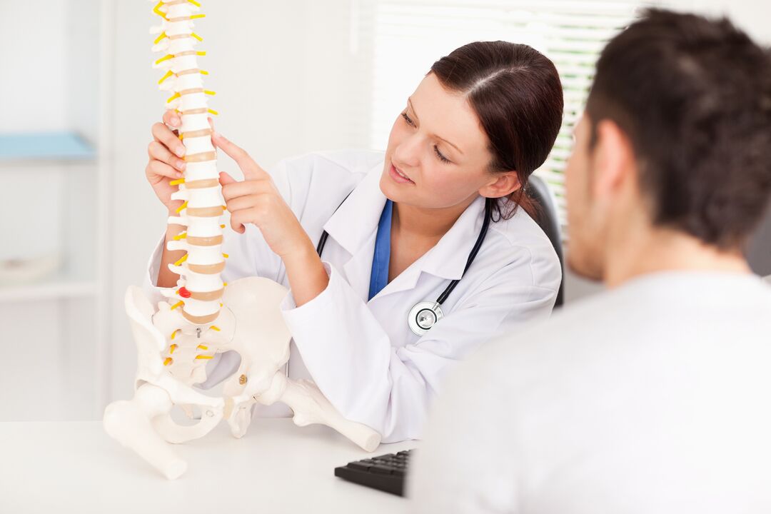 Osteokondrosiaren diagnostikoa medikuak